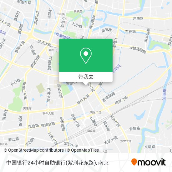 中国银行24小时自助银行(紫荆花东路)地图