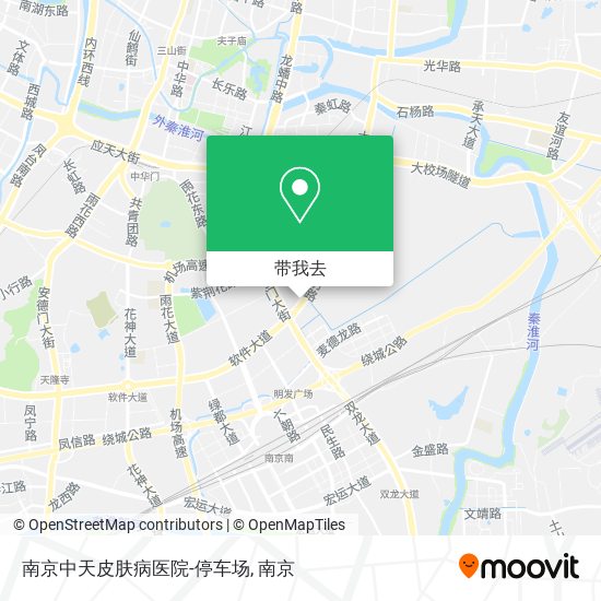 南京中天皮肤病医院-停车场地图