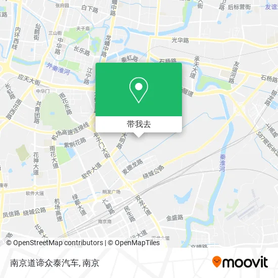 南京道谛众泰汽车地图