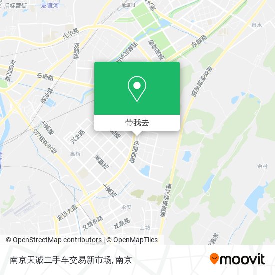 南京天诚二手车交易新市场地图