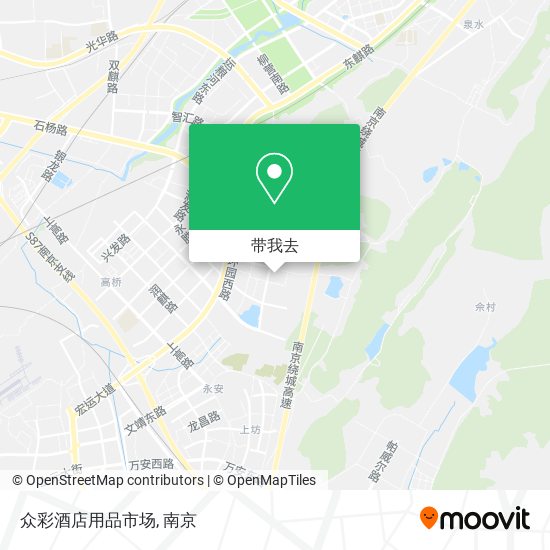 众彩酒店用品市场地图