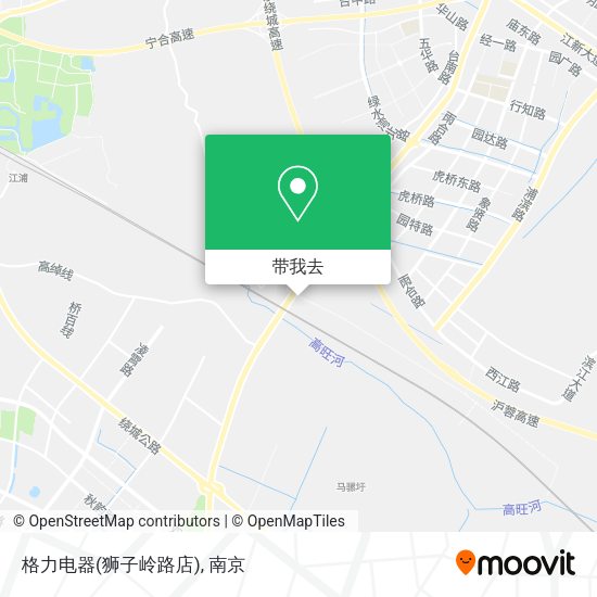 格力电器(狮子岭路店)地图