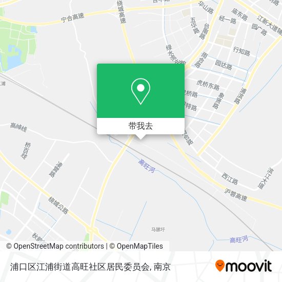 浦口区江浦街道高旺社区居民委员会地图
