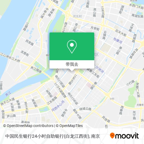 中国民生银行24小时自助银行(白龙江西街)地图