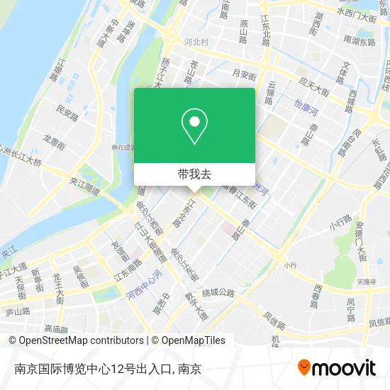 南京国际博览中心12号出入口地图