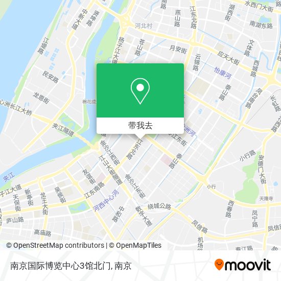 南京国际博览中心3馆北门地图