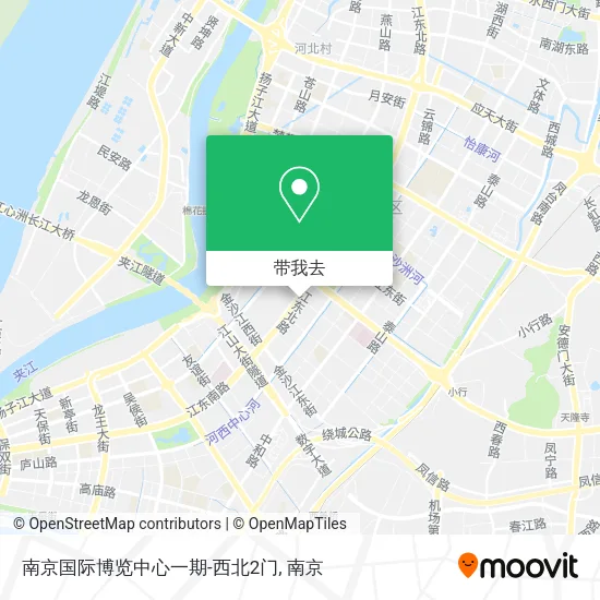南京国际博览中心一期-西北2门地图