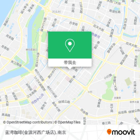 蓝湾咖啡(金源河西广场店)地图