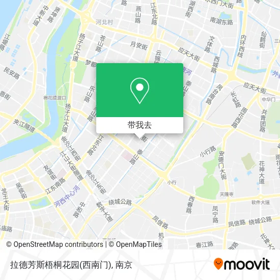 拉德芳斯梧桐花园(西南门)地图