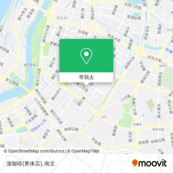 漫咖啡(奥体店)地图