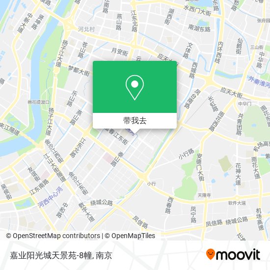 嘉业阳光城天景苑-8幢地图