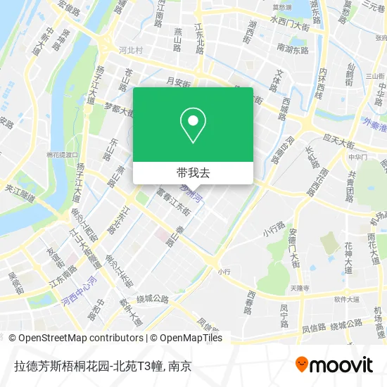 拉德芳斯梧桐花园-北苑T3幢地图