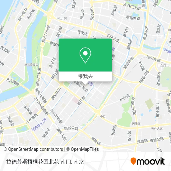 拉德芳斯梧桐花园北苑-南门地图