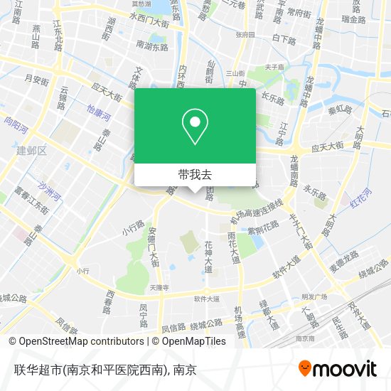 联华超市(南京和平医院西南)地图