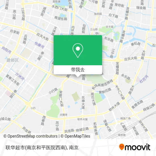联华超市(南京和平医院西南)地图