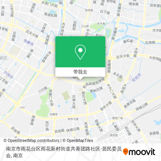 南京市雨花台区雨花新村街道共青团路社区-居民委员会地图