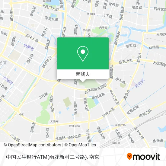 中国民生银行ATM(雨花新村二号路)地图