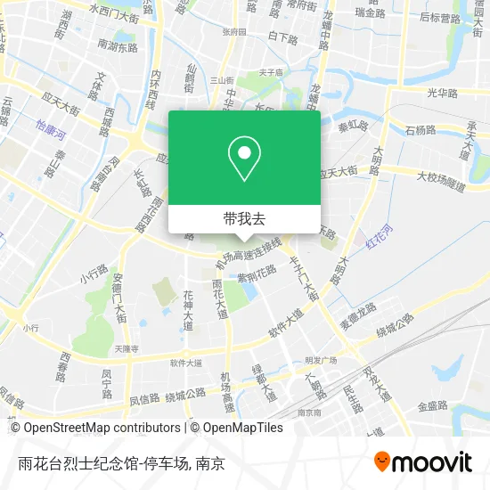 雨花台烈士纪念馆-停车场地图