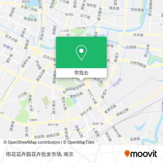雨花花卉园花卉批发市场地图
