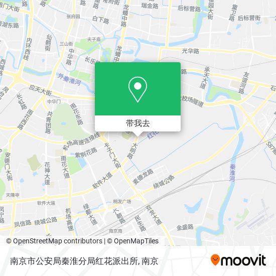 南京市公安局秦淮分局红花派出所地图