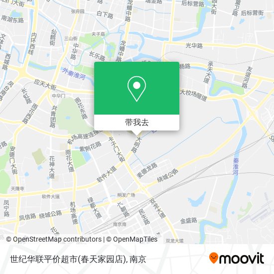 世纪华联平价超市(春天家园店)地图