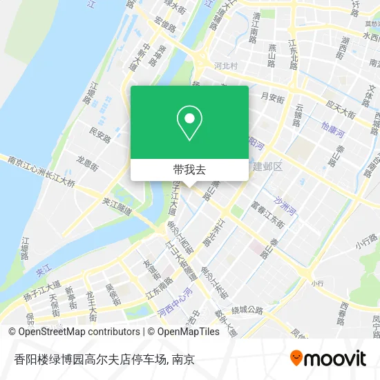 香阳楼绿博园高尔夫店停车场地图