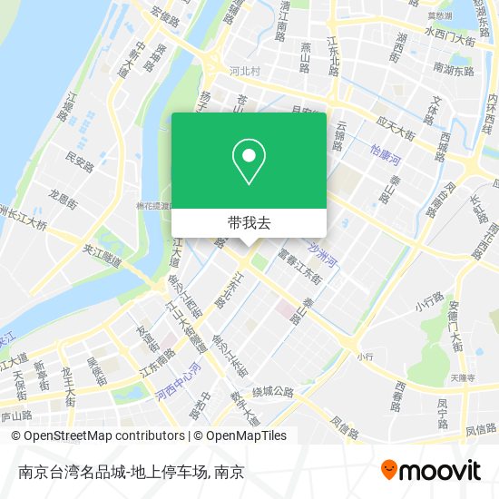 南京台湾名品城-地上停车场地图