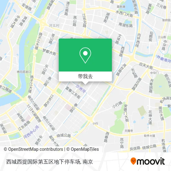 西城西提国际第五区地下停车场地图