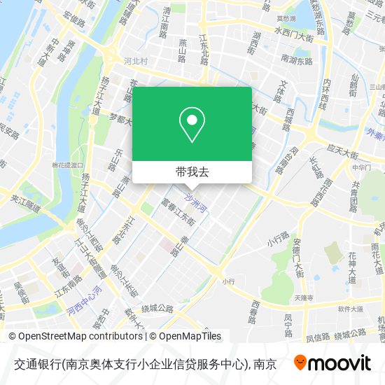 交通银行(南京奥体支行小企业信贷服务中心)地图