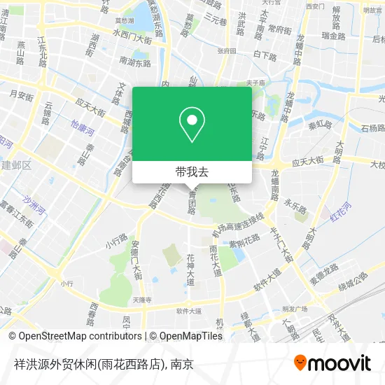 祥洪源外贸休闲(雨花西路店)地图