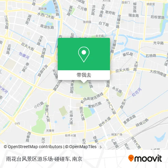雨花台风景区游乐场-碰碰车地图