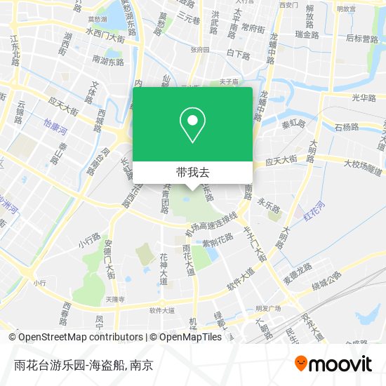 雨花台游乐园-海盗船地图