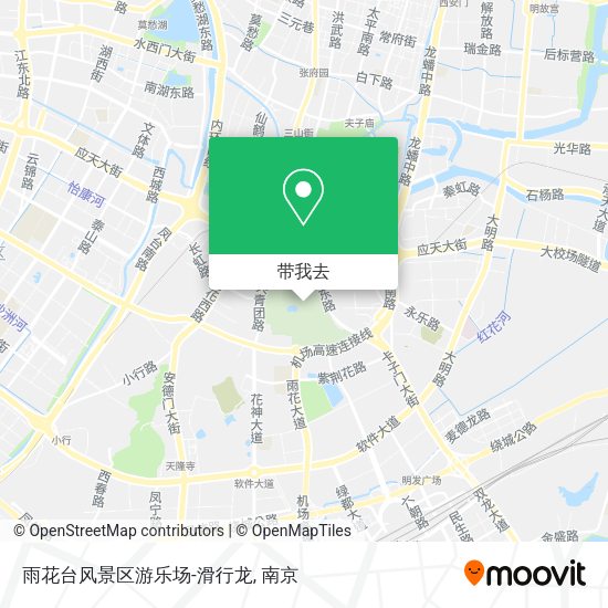 雨花台风景区游乐场-滑行龙地图