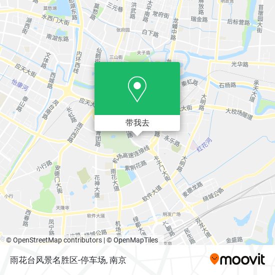 雨花台风景名胜区-停车场地图