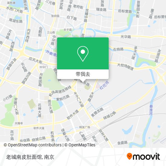 老城南皮肚面馆地图