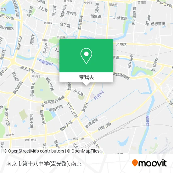 南京市第十八中学(宏光路)地图