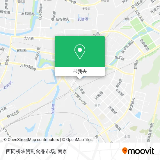 西同桥农贸副食品市场地图