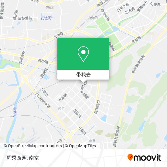 觅秀西园地图