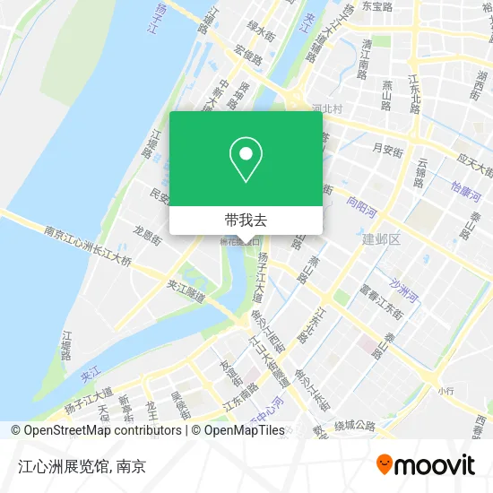 江心洲展览馆地图