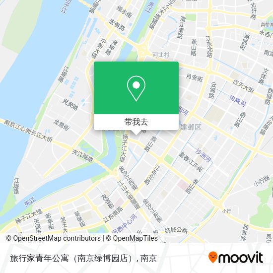 旅行家青年公寓（南京绿博园店）地图