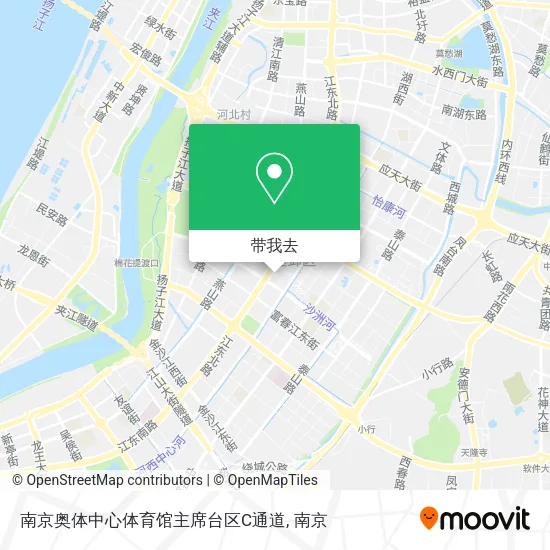 南京奥体中心体育馆主席台区C通道地图