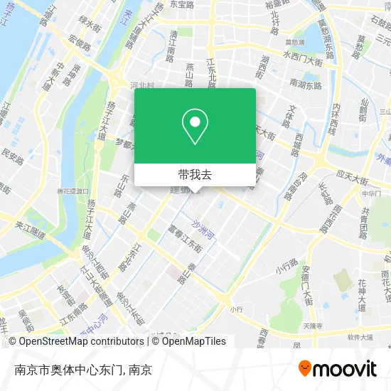 南京市奥体中心东门地图