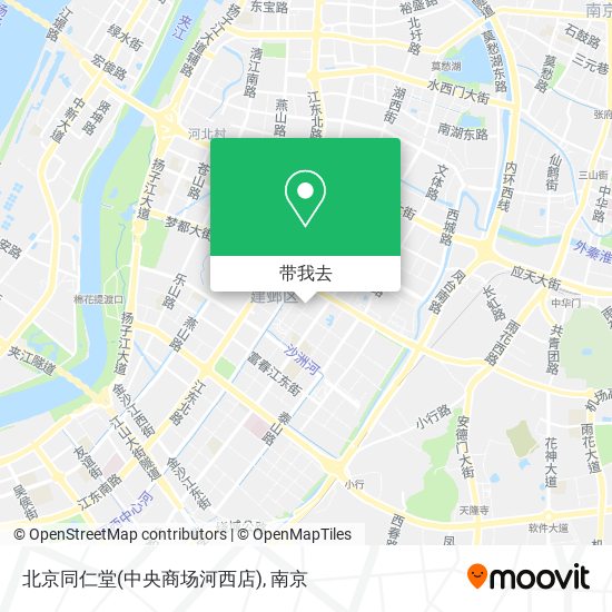 北京同仁堂(中央商场河西店)地图