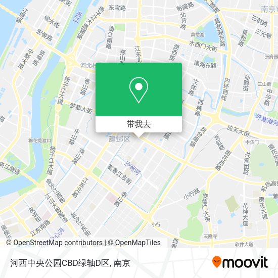 河西中央公园CBD绿轴D区地图