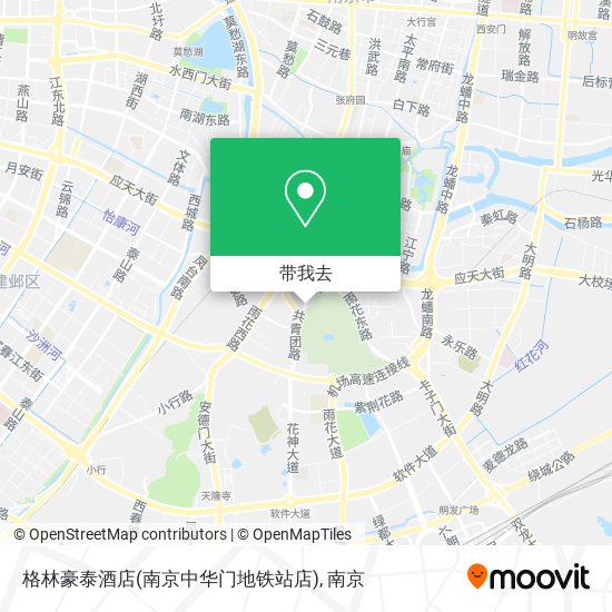 格林豪泰酒店(南京中华门地铁站店)地图