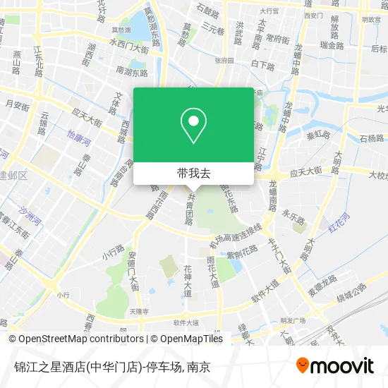 锦江之星酒店(中华门店)-停车场地图