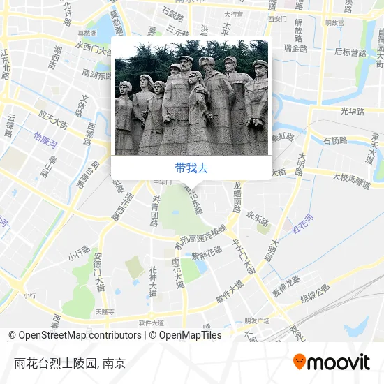 雨花台烈士陵园地图