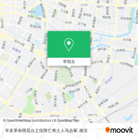 辛亥革命雨花台之役阵亡将士人马合冢地图