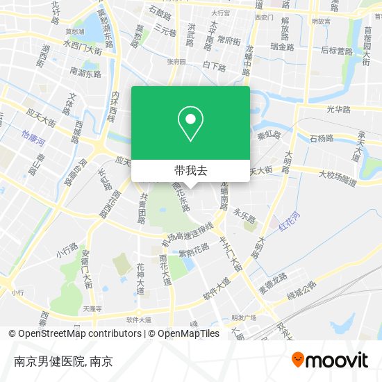 南京男健医院地图