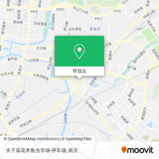 夫子庙花木鱼虫市场-停车场地图